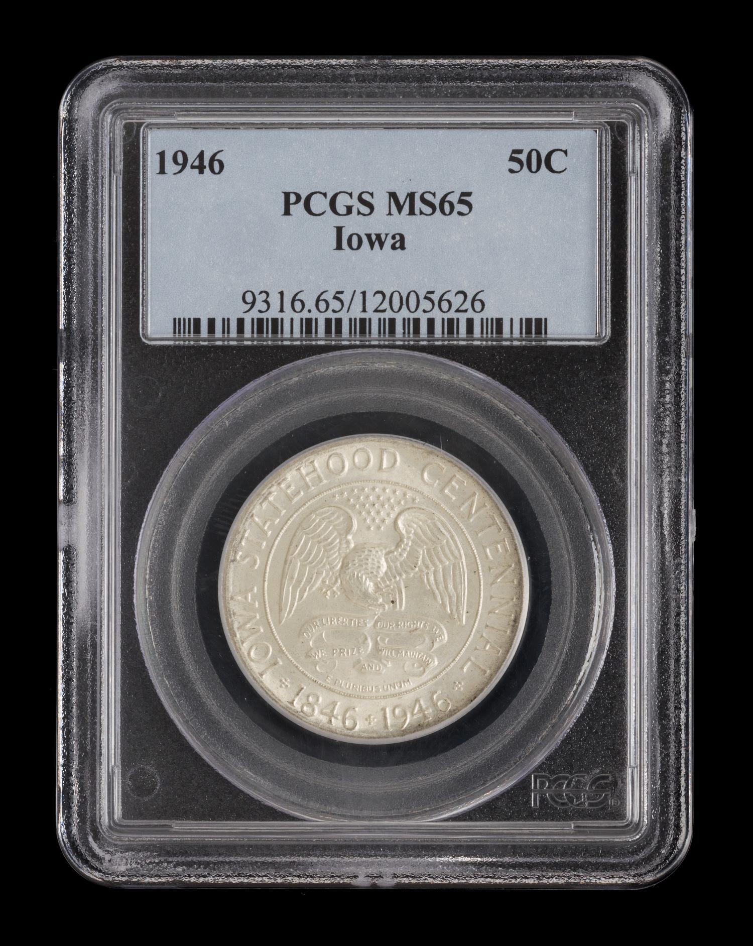 A United States 1946 Iowa Commemorative 50c Coin