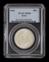 A United States 1946 Iowa Commemorative 50c Coin