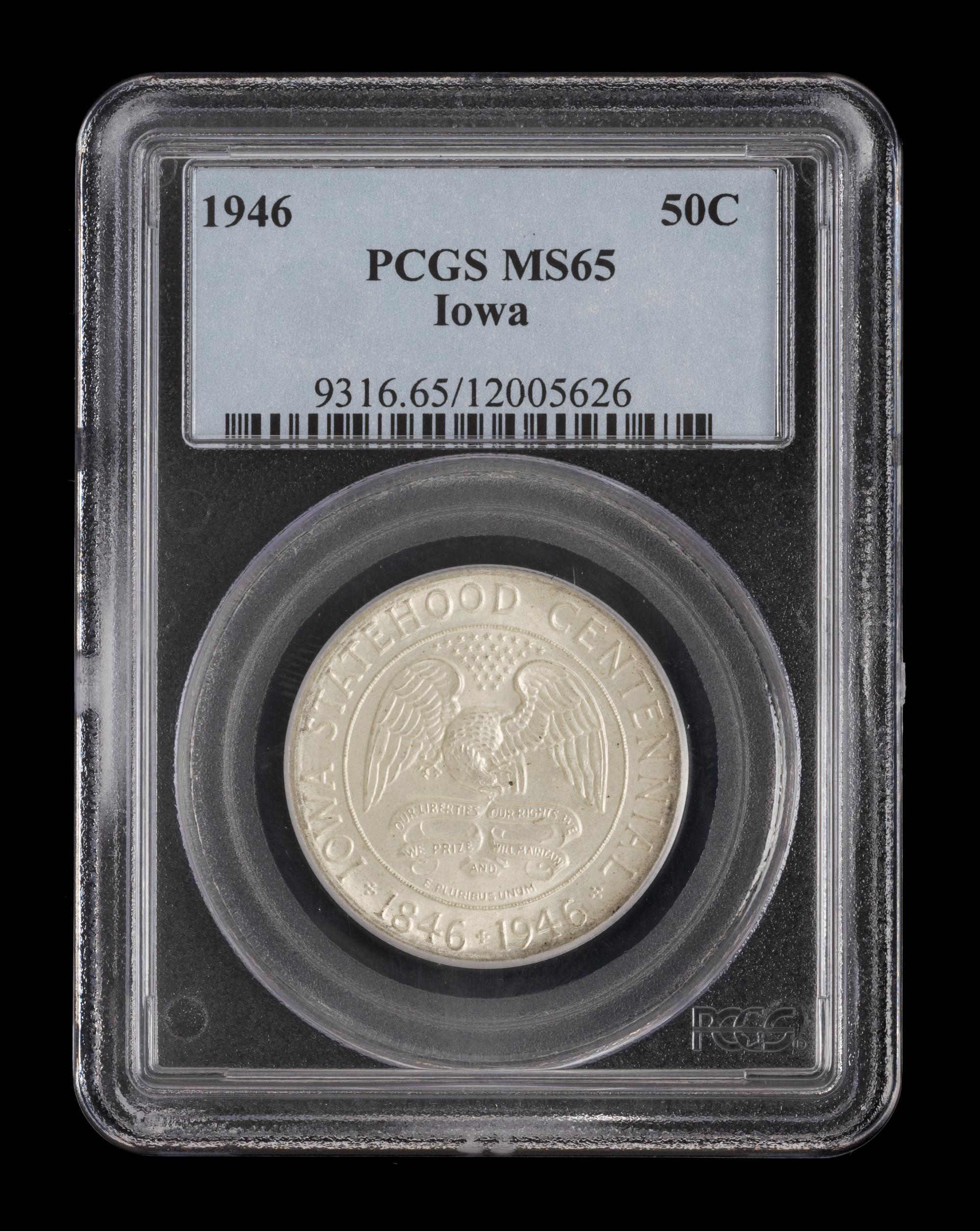 A United States 1946 Iowa Commemorative 50c Coin
