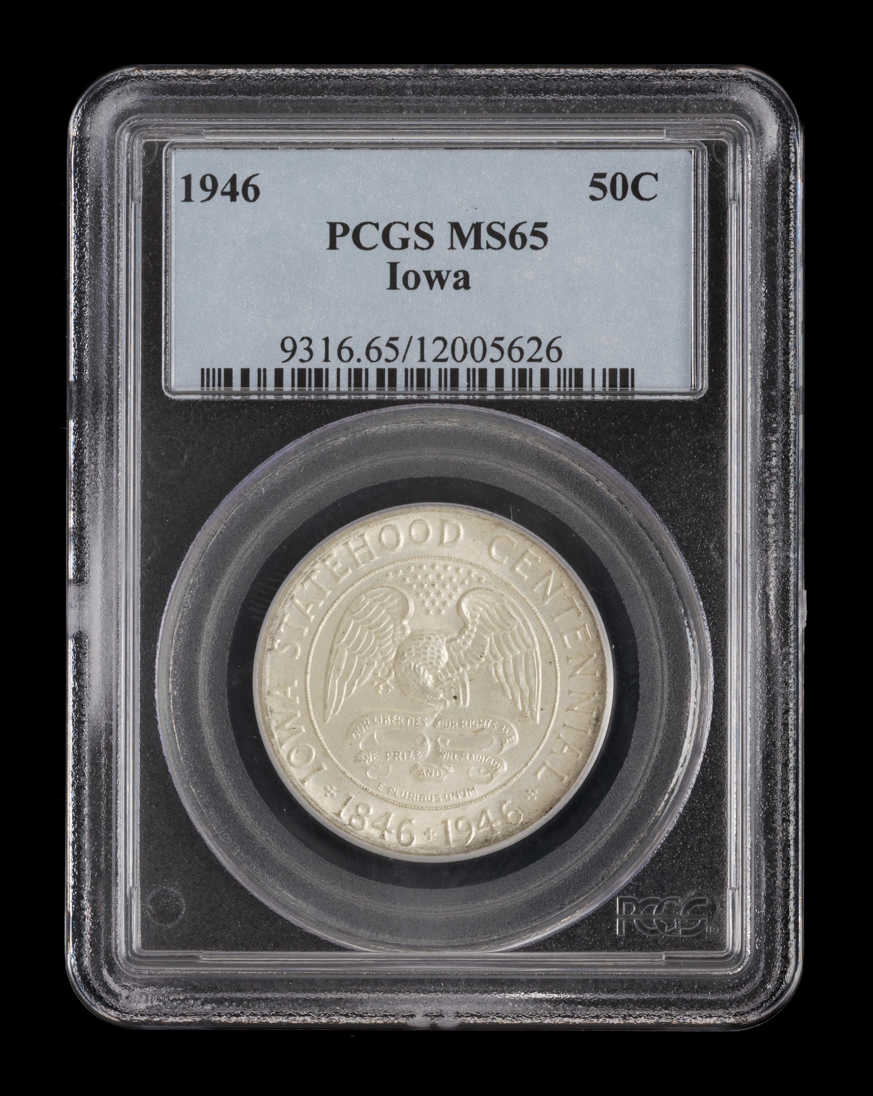 A United States 1946 Iowa Commemorative 50c Coin