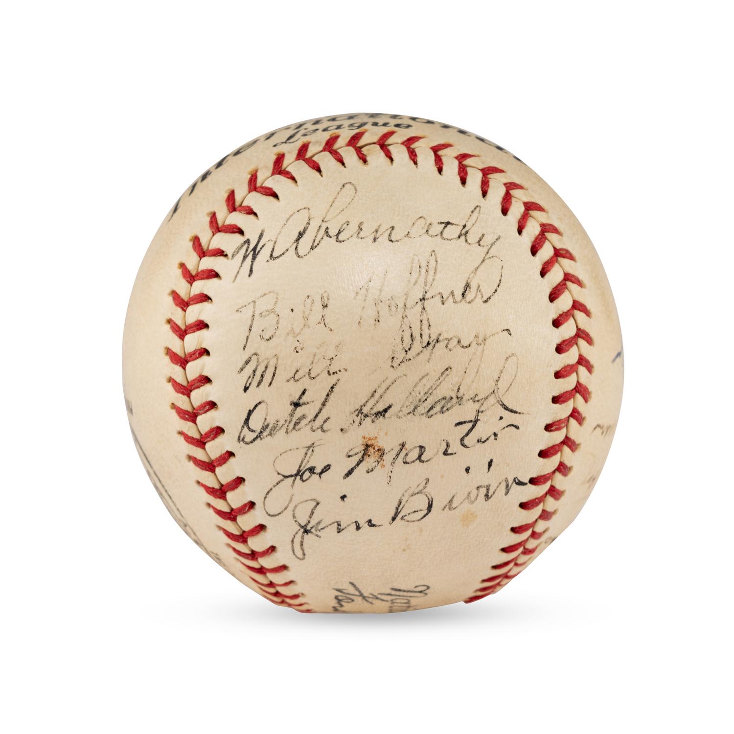 A 1936 Baltimore Orioles Team Signed Autograph Baseball (JSA Letter of Authenticity)
