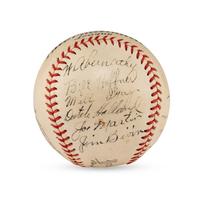A 1936 Baltimore Orioles Team Signed Autograph Baseball (JSA Letter of Authenticity)