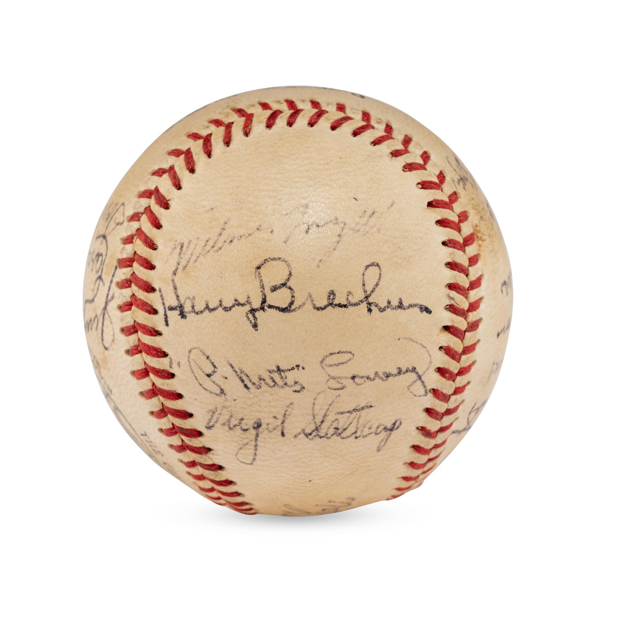 A 1952 St. Louis Cardinals Team Signed Autograph Baseball