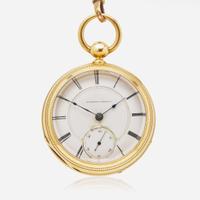An 18K Open Face National Watch Company Key Wind Pocket Watch No. 181916 Elgin BW Raymond Grade 69, Circa 1872