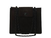 Chanel Brown Suede Tote