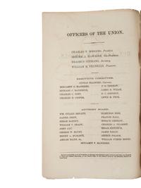[LINCOLN, Abraham (1809-1865)"The Cooper Union Speech"]. New York: George F. Nesbitt & Co., 1860.