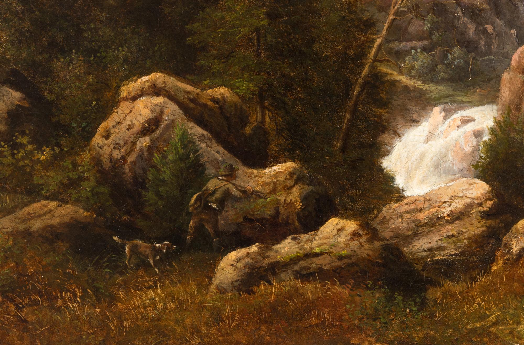 Mountain Landscape with a Hunter