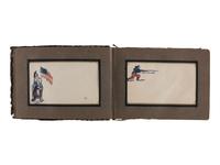 [CIVIL WAR]. A collection of illustrated patriotic covers housed in 2 albums,