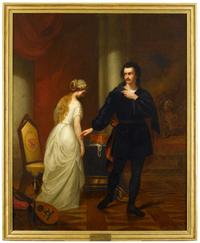 George W. Pettit (1838-1910) hamlet and ophelia