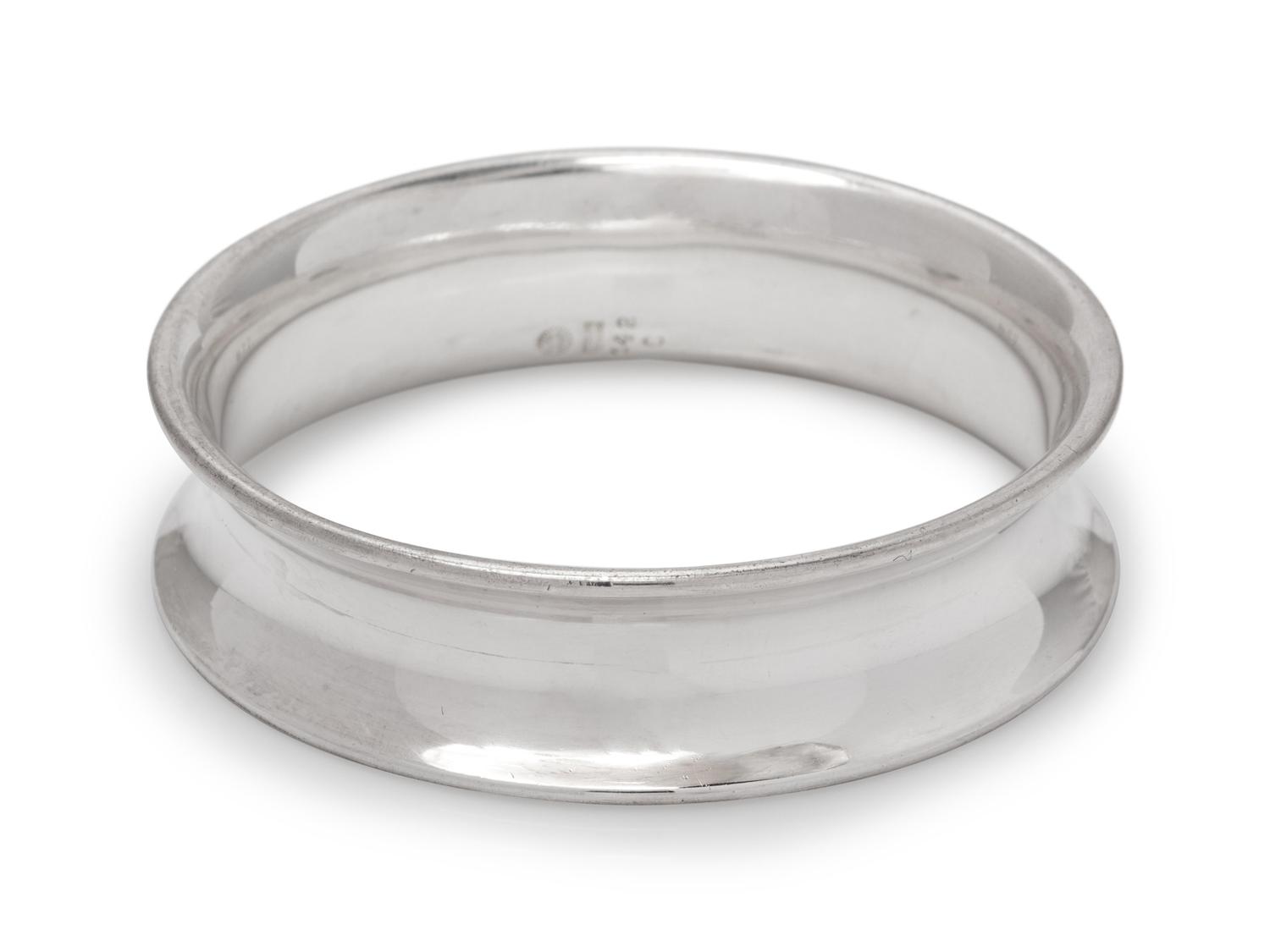 GEORG JENSEN, NANNA DITZEL, MODERNIST SILVER BANGLE BRACELET