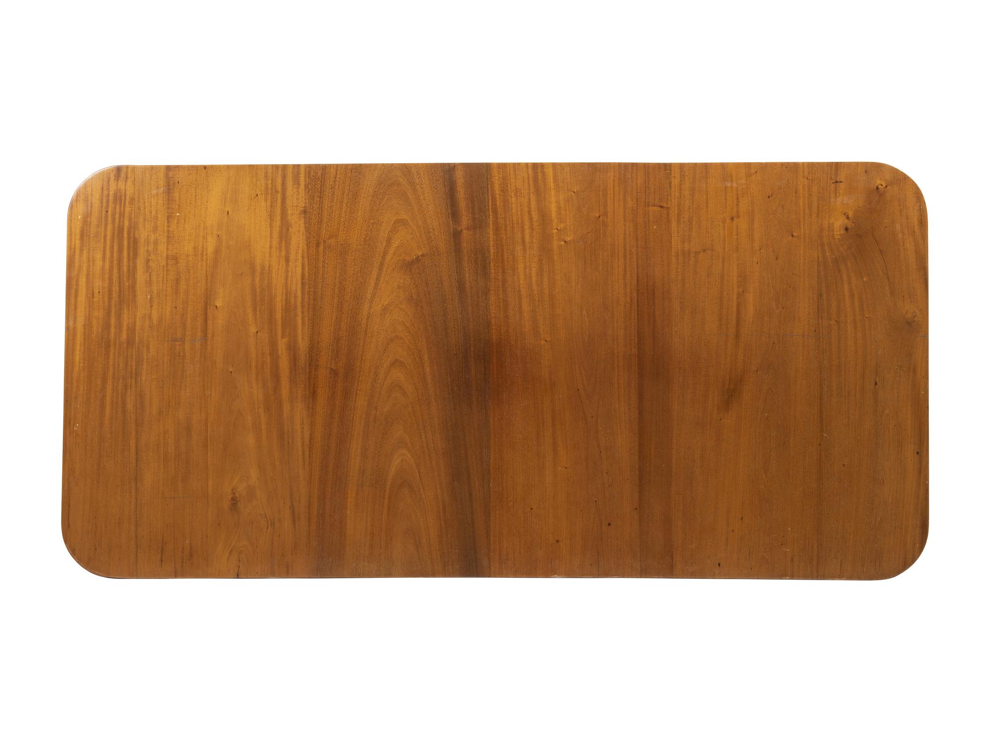 A George III-Style Double Pedestal Mahogany Dining Table