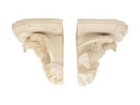 A Pair of Parianware Eagle-Form Wall Brackets