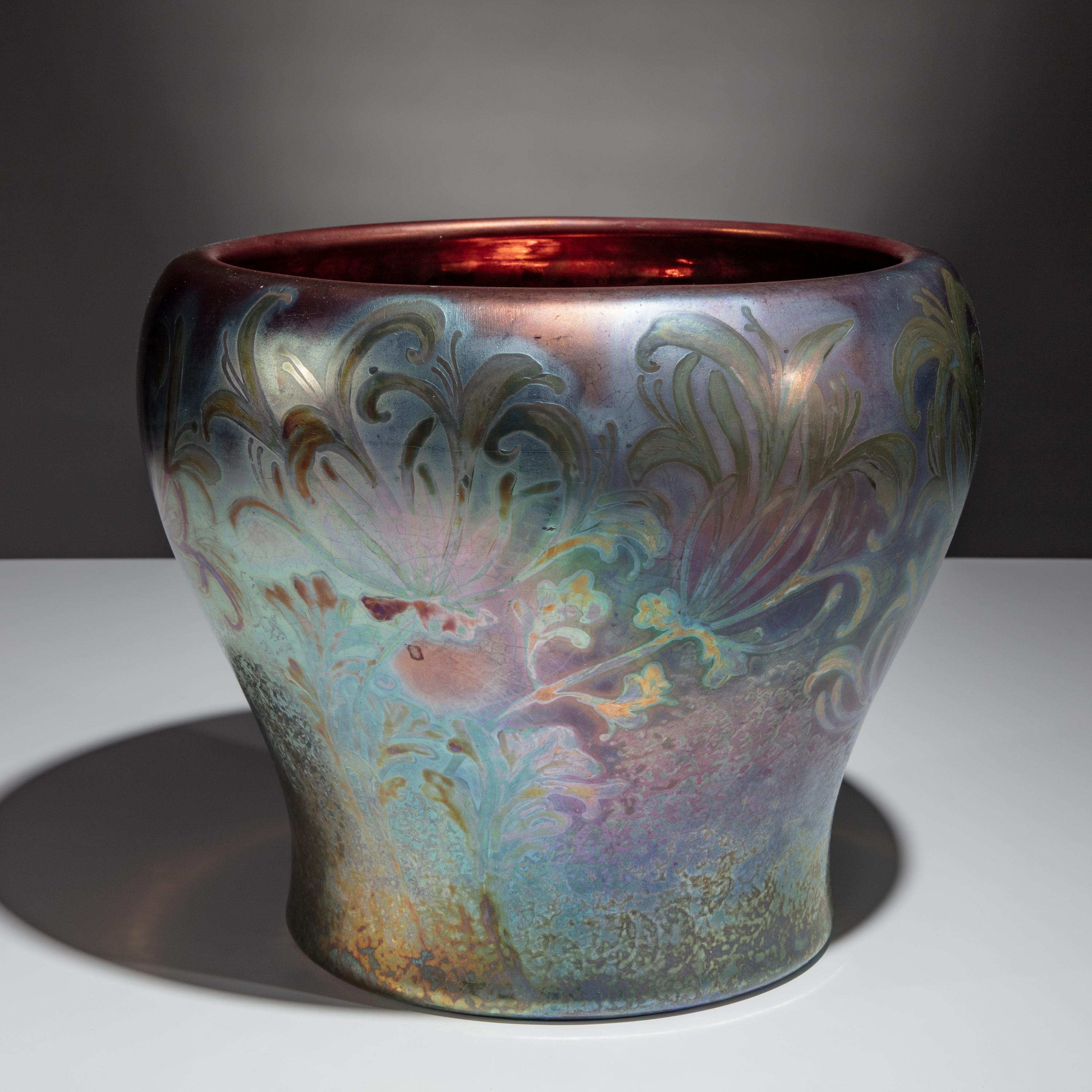 Jacques Sicard (French, 1865–1923) — Iridescent Vase, c. 1905 for Weller Pottery