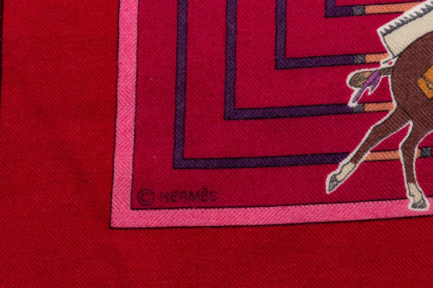 Hermès 140cm Cashmere & Silk Shawl, Kermit Oliver
