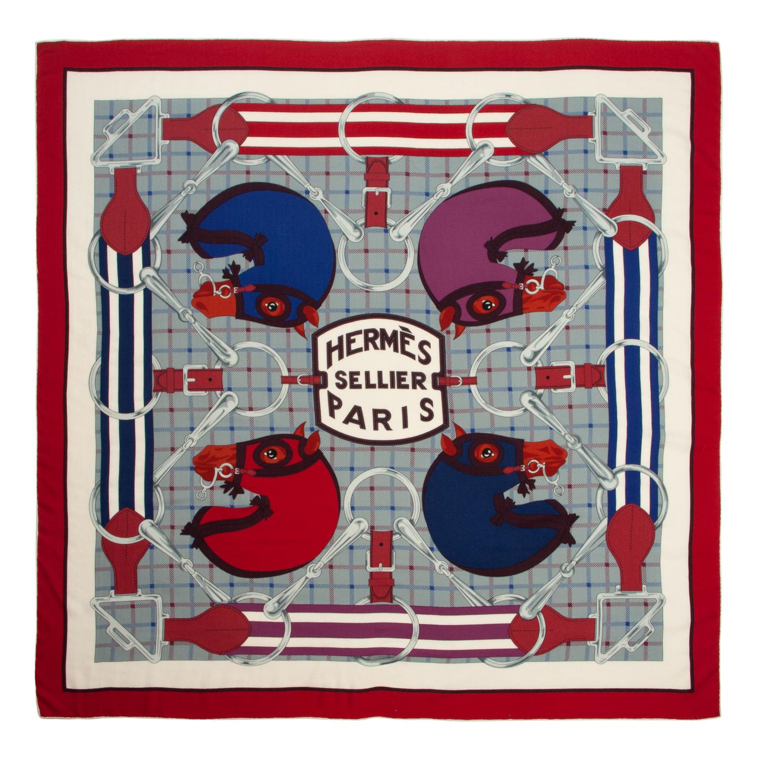 Hermès 140cm Silk/Cashmere Scarf