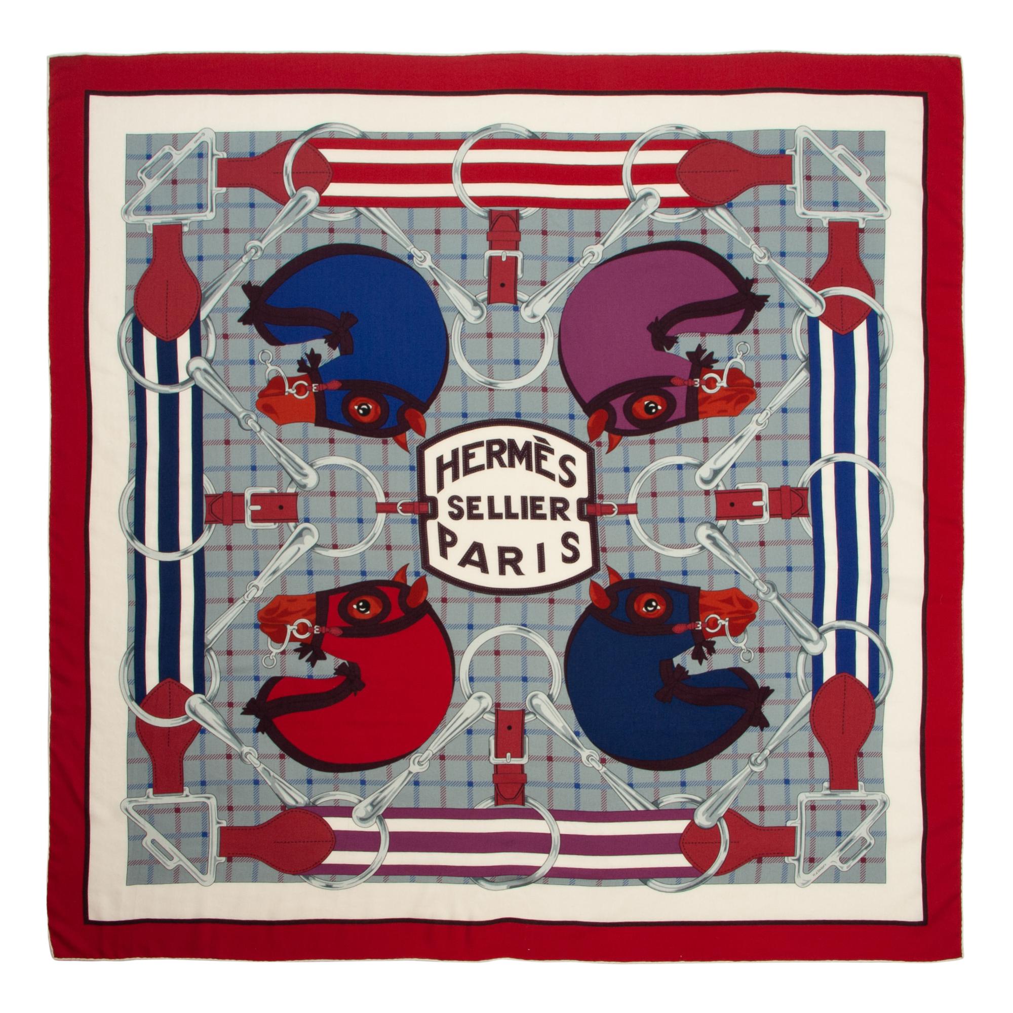 Hermès 140cm Silk/Cashmere Scarf