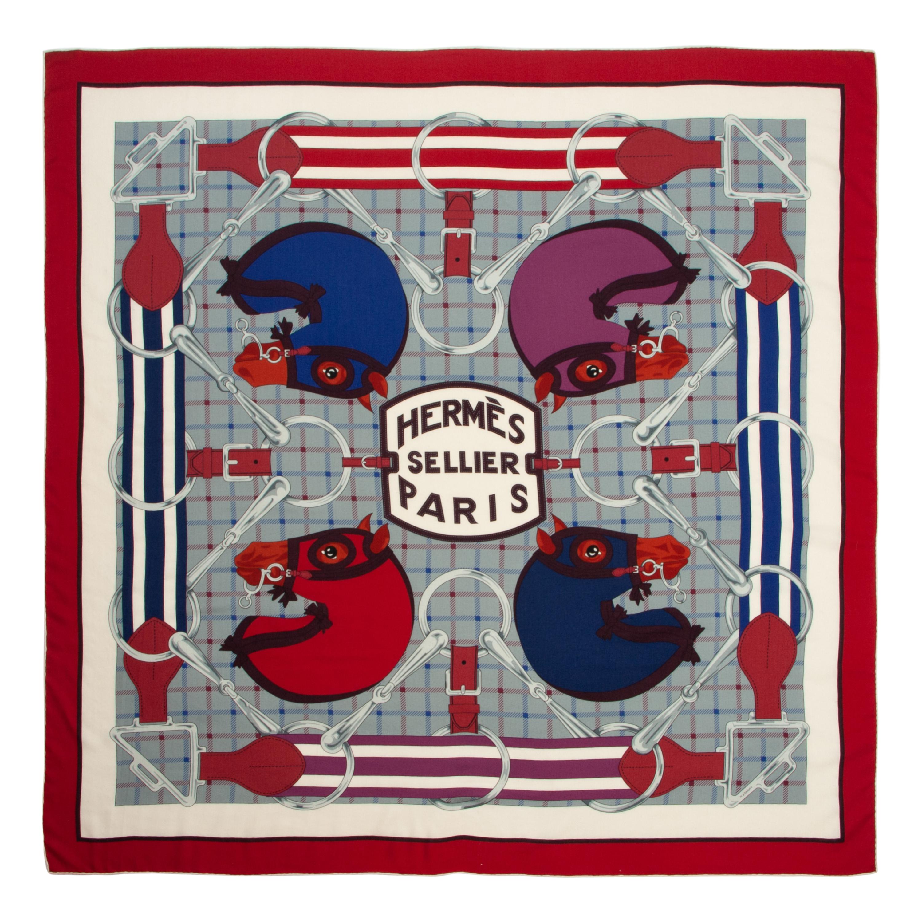 Hermès 140cm Silk/Cashmere Scarf