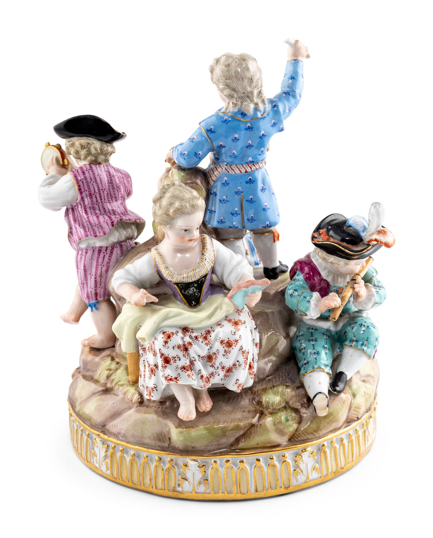 A Meissen Porcelain Figural Group