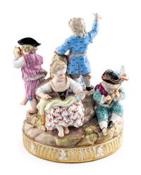 A Meissen Porcelain Figural Group