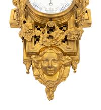 A Louis XVI Style Gilt Bronze Barometer