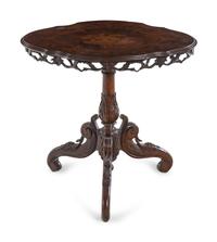 A Swiss Marquetry Side Table