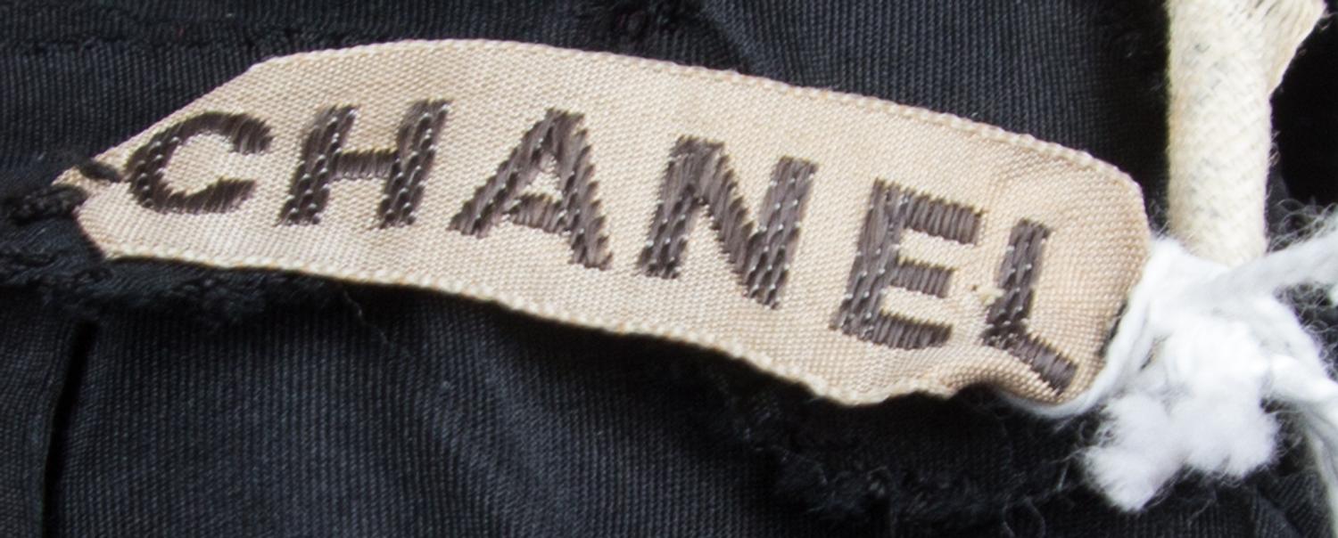 A Chanel Black Sequin Bias-Cut Evening Gown,