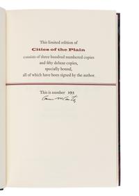 MCCARTHY, Cormac (1933-2023). Cities of the Plain . New Orleans: B.E. Trice Publishing, 1998.
