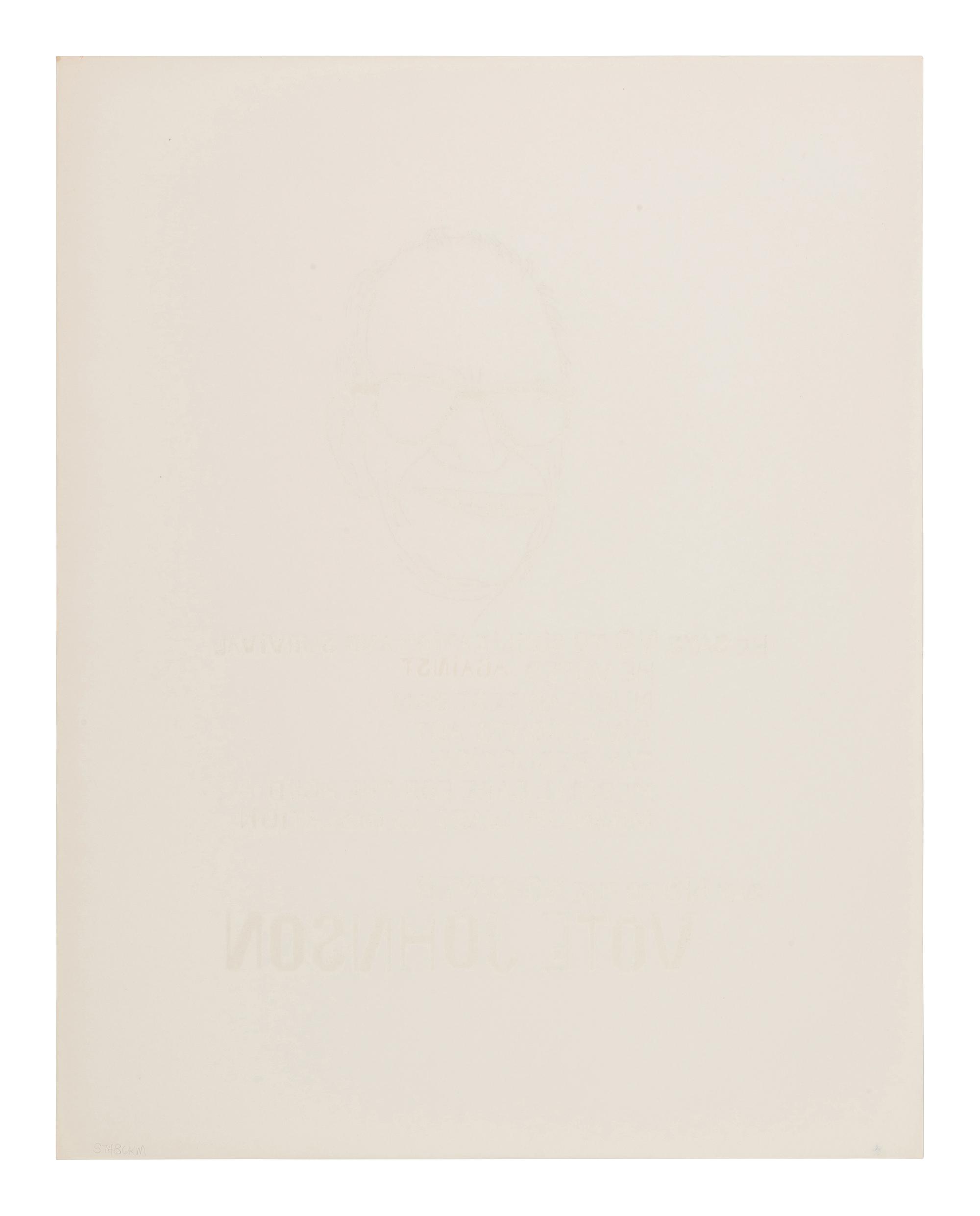 [POLITICS] SHAHN, Ben. Say No to the No-Sayer Vote Johnson campaign posters (signed and numbered)