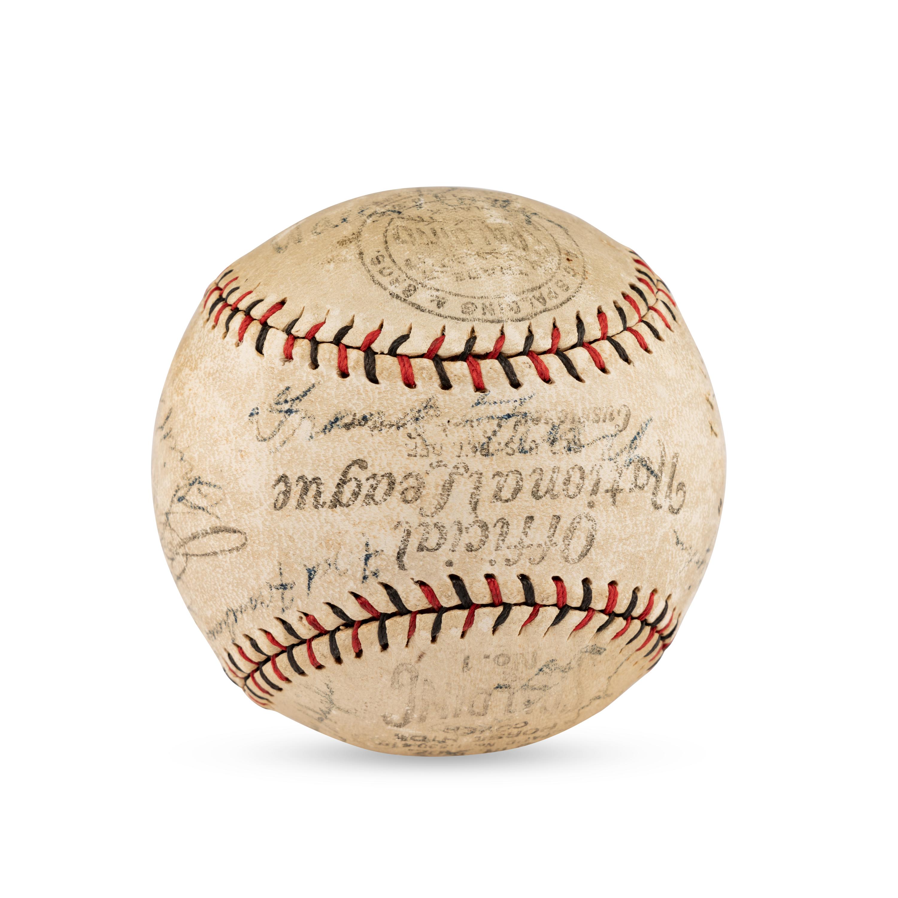 A 1928 St. Louis Cardinals Team Signed Autograph Baseball Featuring Jesse Haines, Chick Hafey, Frank Frisch, Rabbit Maranville and Grover Cleveland Alexander (PSA Letter of Authenticity),
