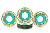 A Set of Twelve Wedgwood Dinner Plates Diameter 10 5/8 inches.