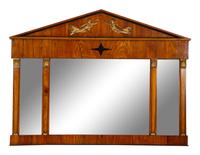 An Austrian Gilt Bronze Mounted Part-Ebonized Cherry Overmantel Mirror