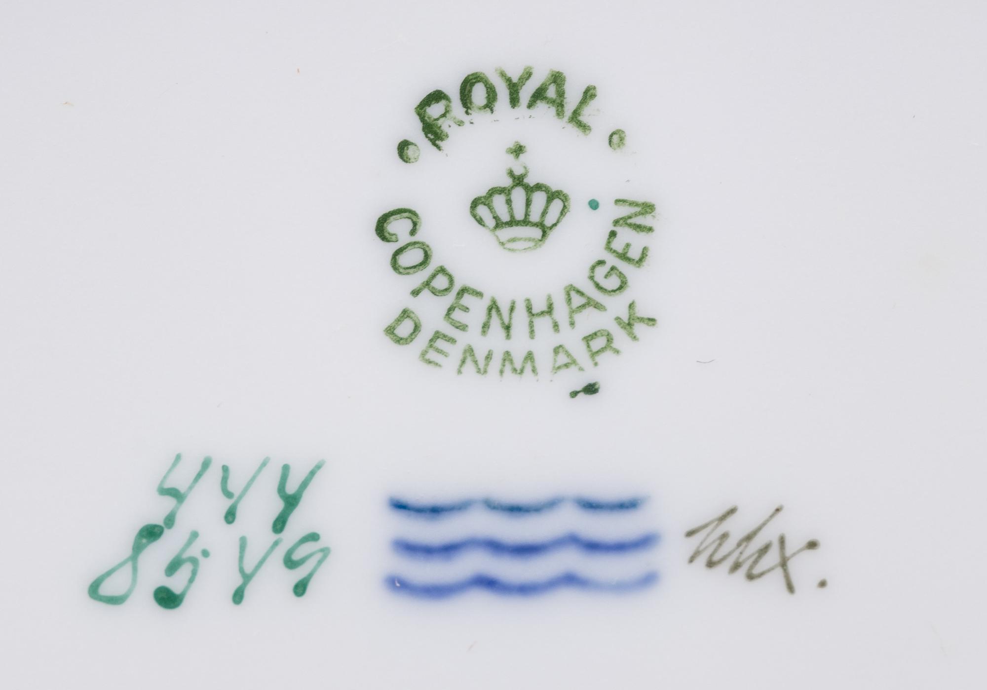 A Royal Copenhagen Porcelain Dinner Service