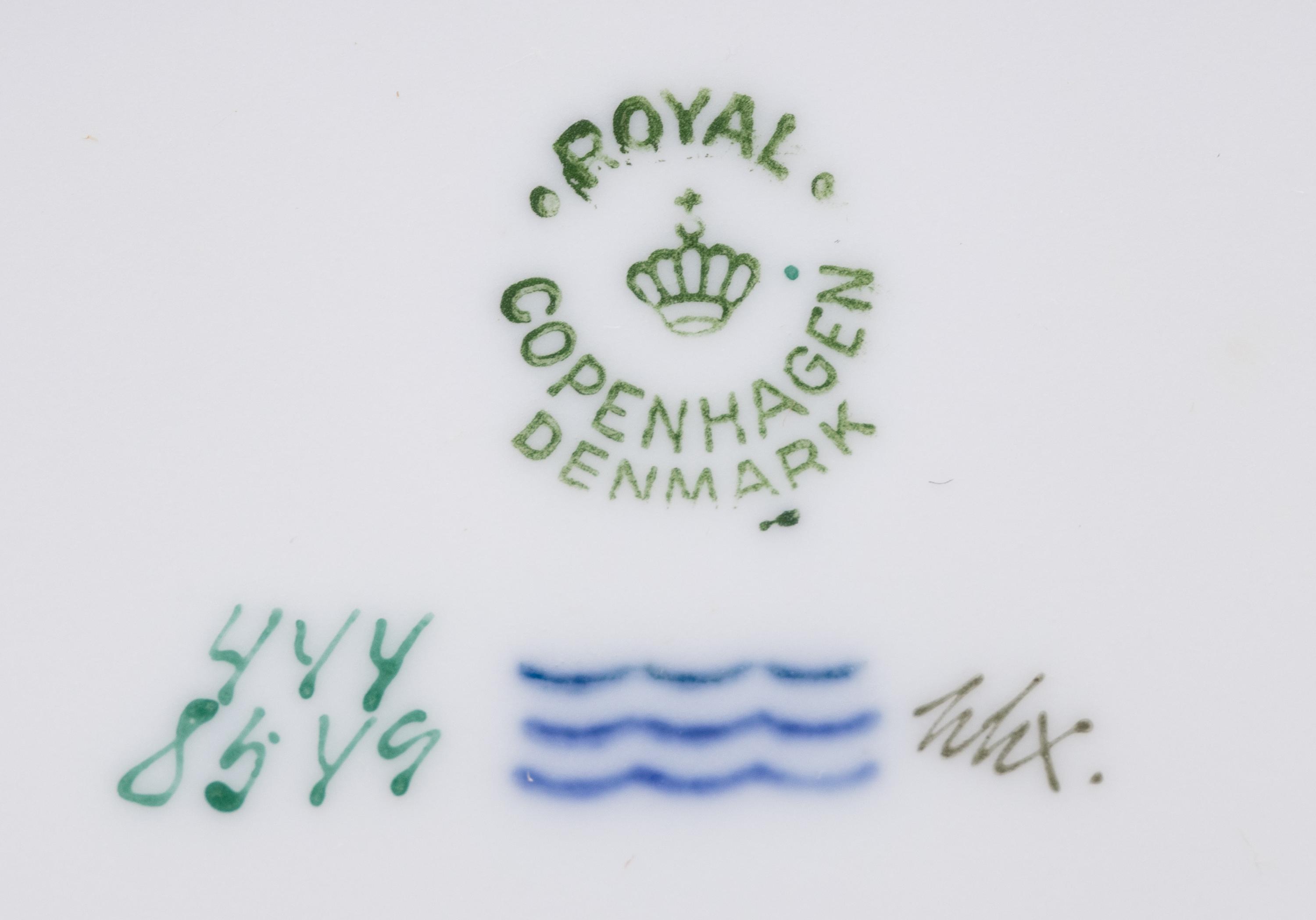 A Royal Copenhagen Porcelain Dinner Service