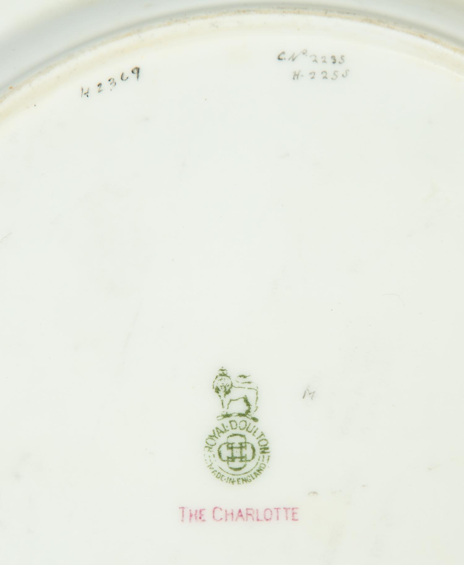 A Royal Doulton Porcelain Dinner Service in the Charlotte Pattern