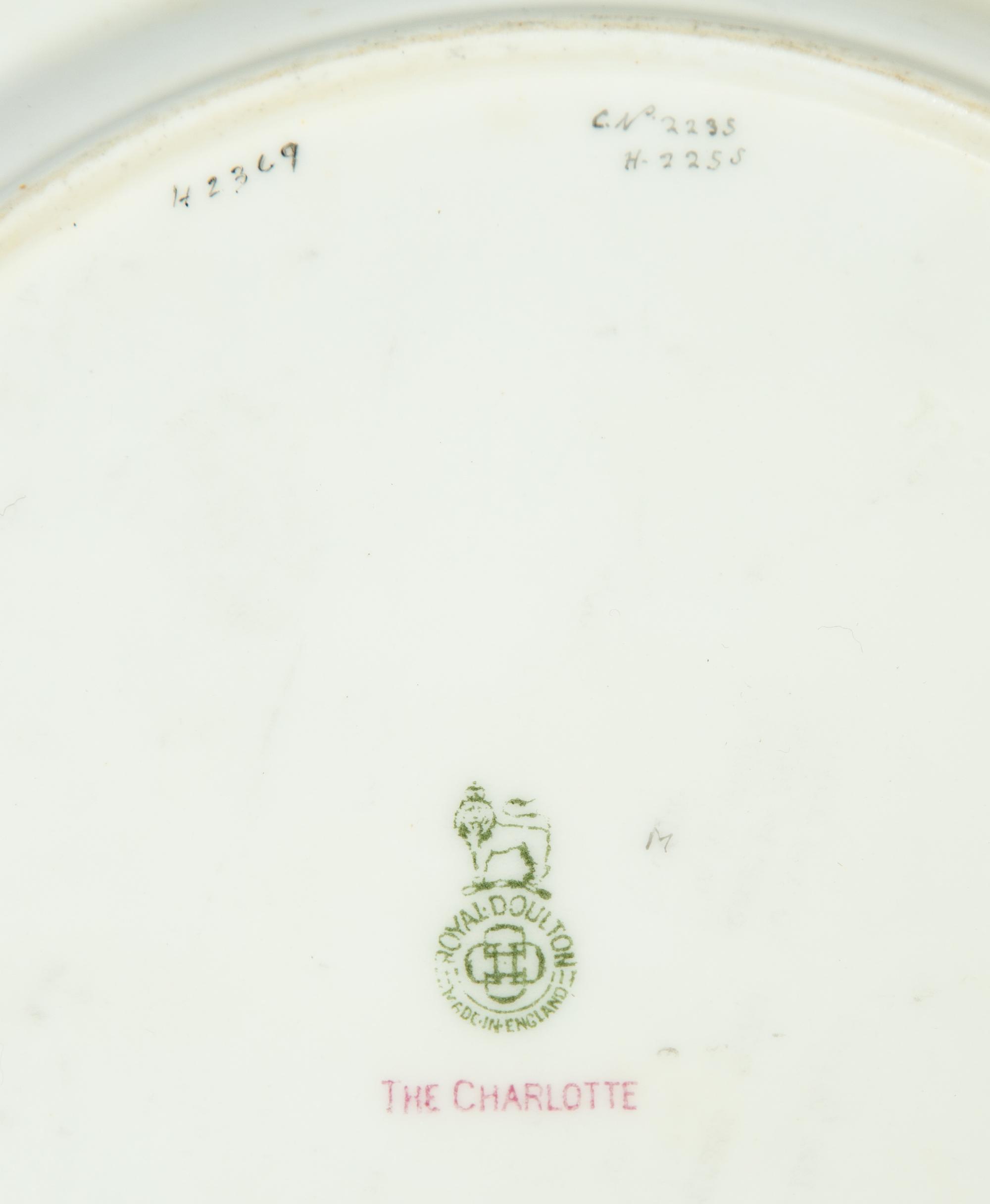 A Royal Doulton Porcelain Dinner Service in the Charlotte Pattern