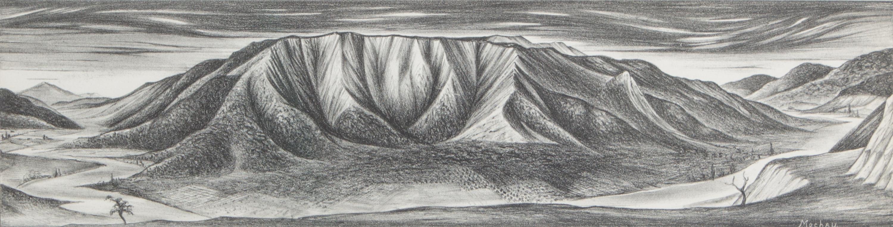 Frank Mechau, (American, 20th Century), Red Mountain, 1937
