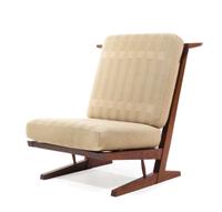George Nakashima, (Japanese/American, 1905-1990), Conoid Cushion lounge chair, 1984