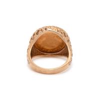 YELLOW GOLD COIN RING