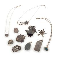 Navajo, Zuni, and Southwestern-style Pendants and Pins
