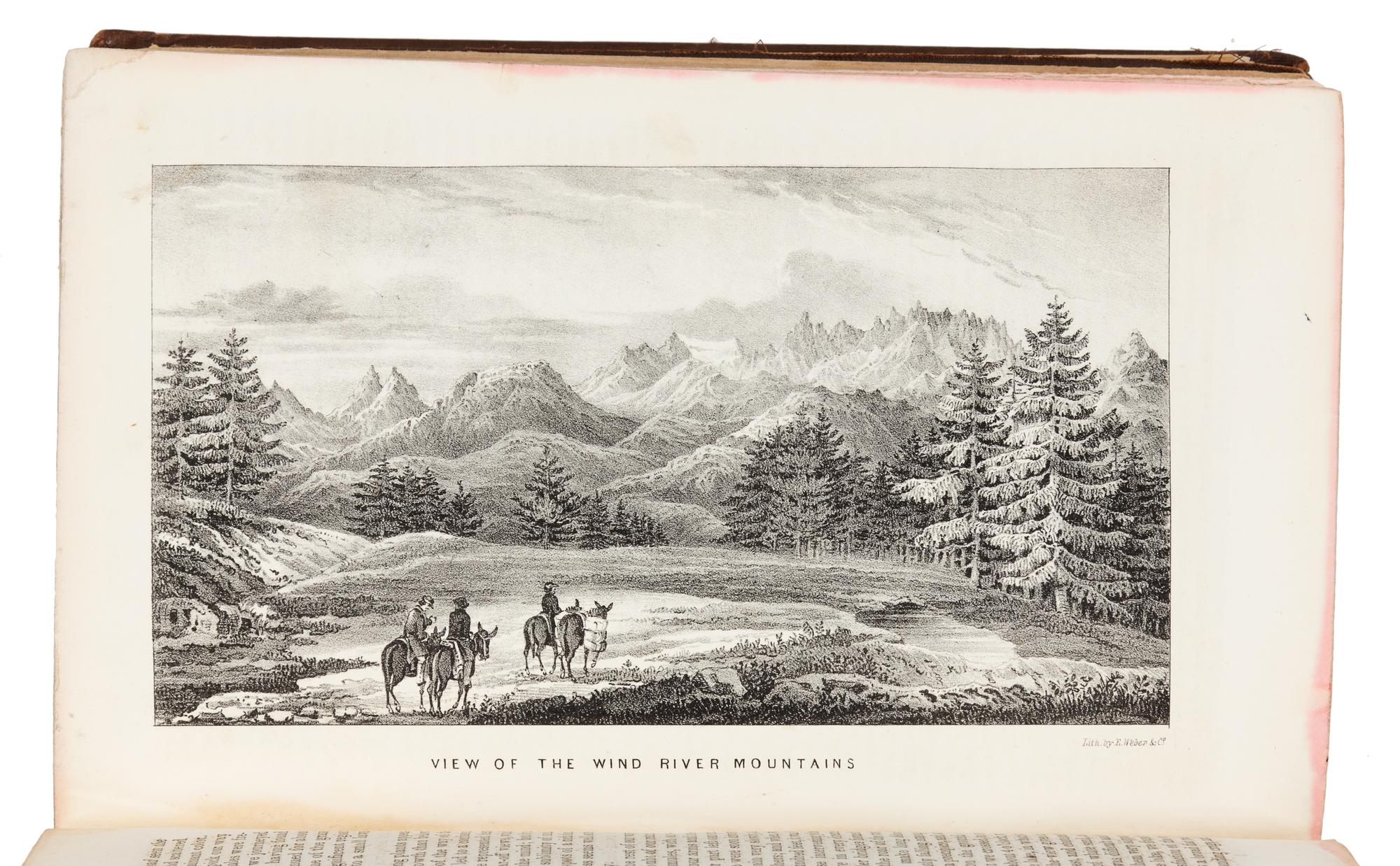 FREMONT, John Charles. Report of The Exploring Expedition to The Rocky Mountains in the year 1842. Washington, D. C., 1845. 1ST EDITION