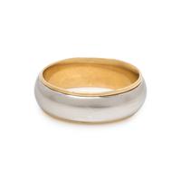 PLATINUM AND YELLOW GOLD BAND