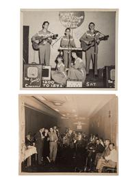 [COUNTRY MUSIC]. Traditional Country Music Hall of Fame scrapbook identified to Harold Sharp, containing rare Hank Williams Memorial Souvenir program.