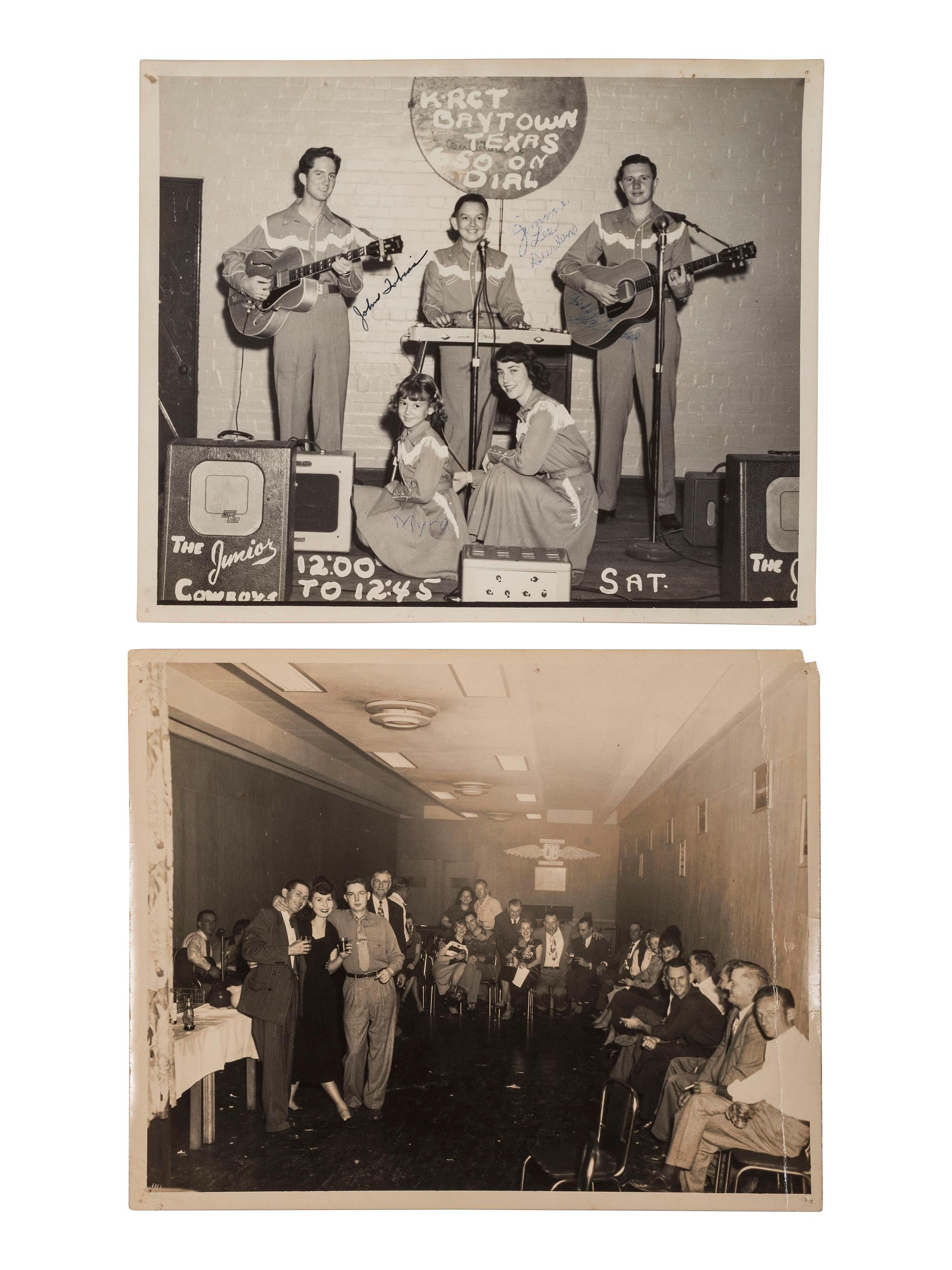 [COUNTRY MUSIC]. Traditional Country Music Hall of Fame scrapbook identified to Harold Sharp, containing rare Hank Williams Memorial Souvenir program.