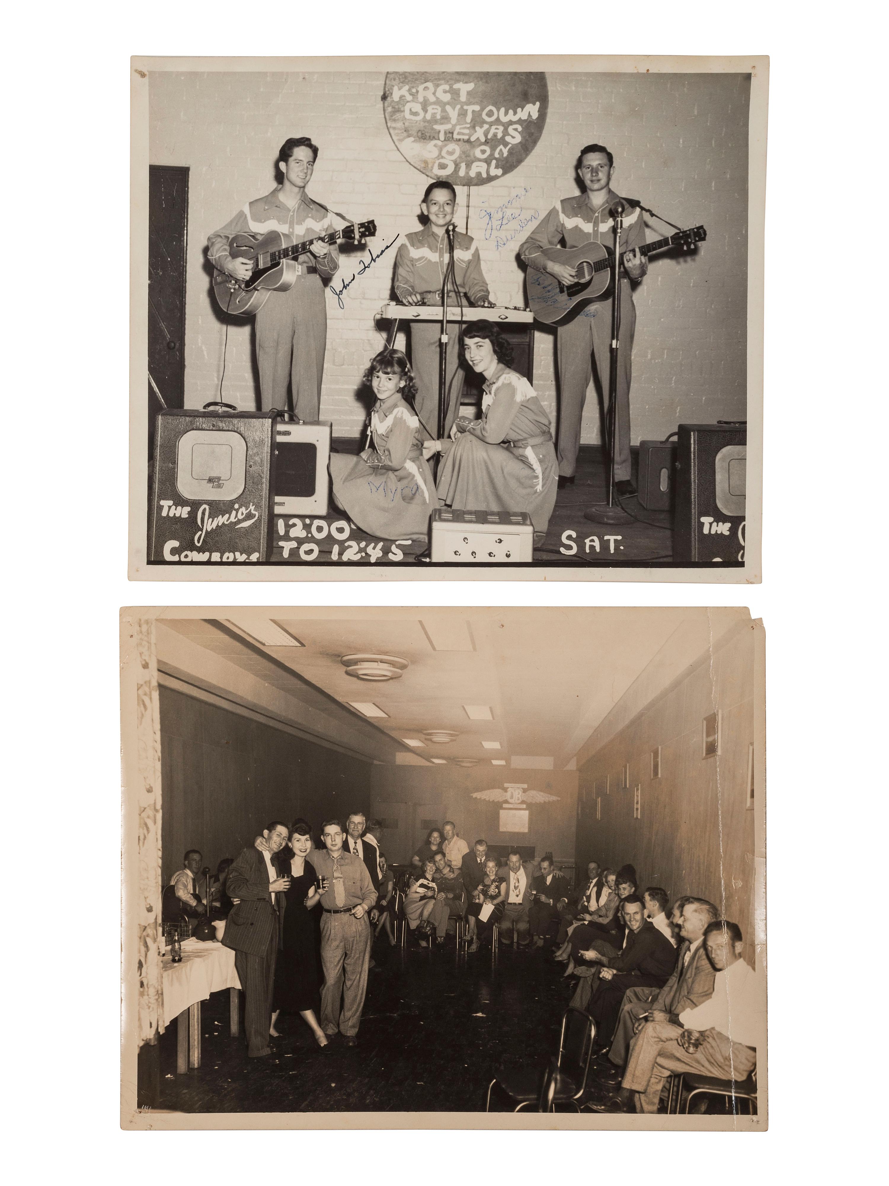 [COUNTRY MUSIC]. Traditional Country Music Hall of Fame scrapbook identified to Harold Sharp, containing rare Hank Williams Memorial Souvenir program.
