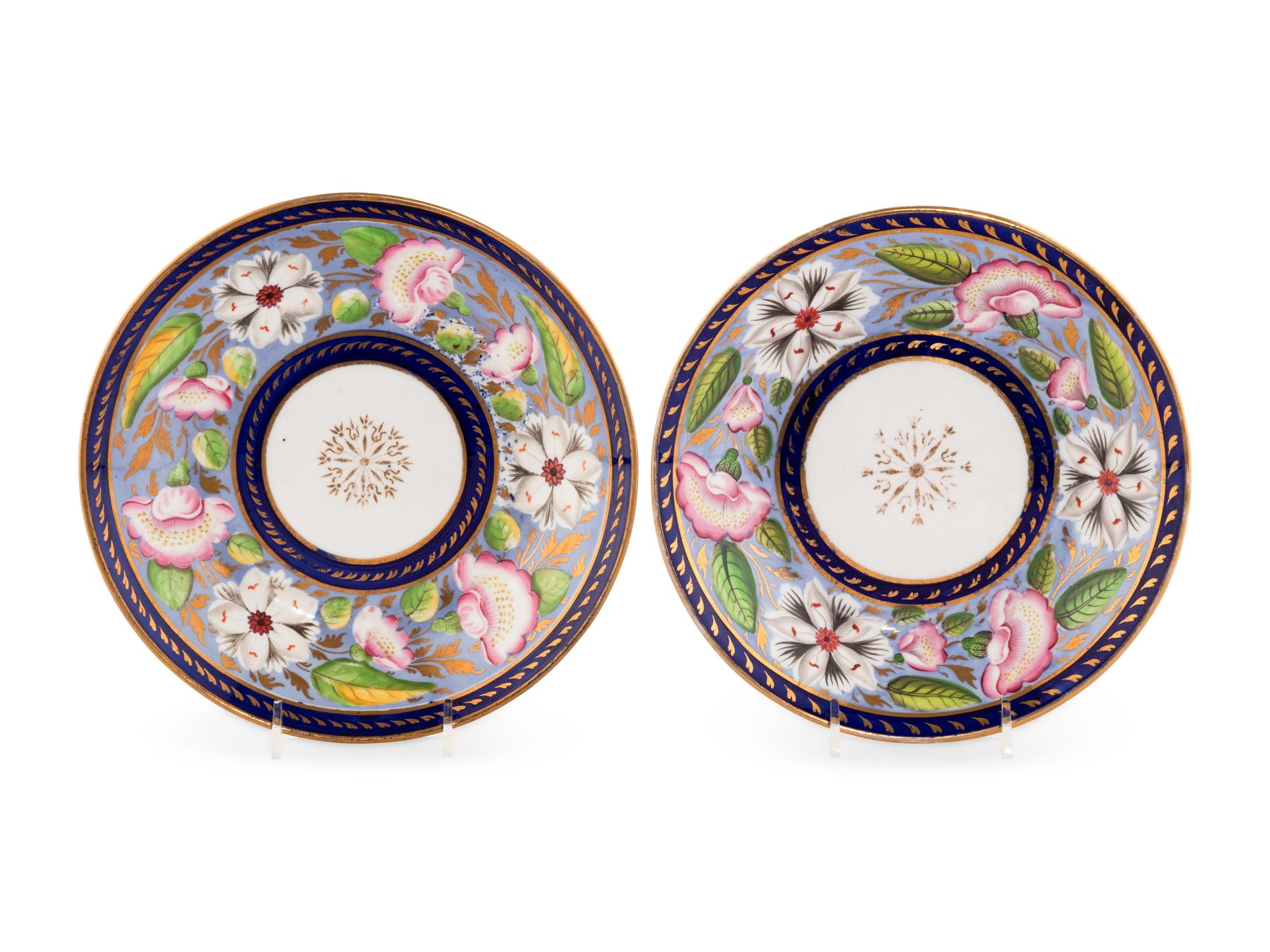 A Pair of Ridgway Porcelain Dessert Plates