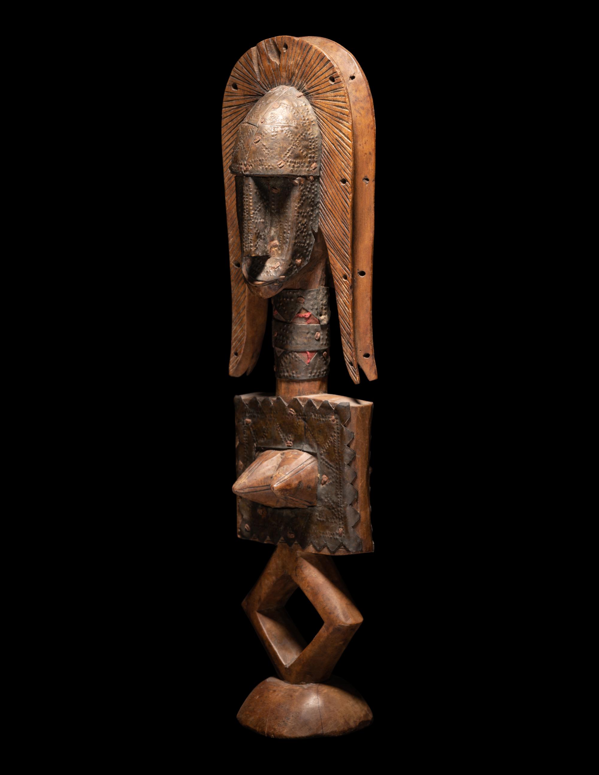 A Bamana Wood Reliquary Guardian Figure