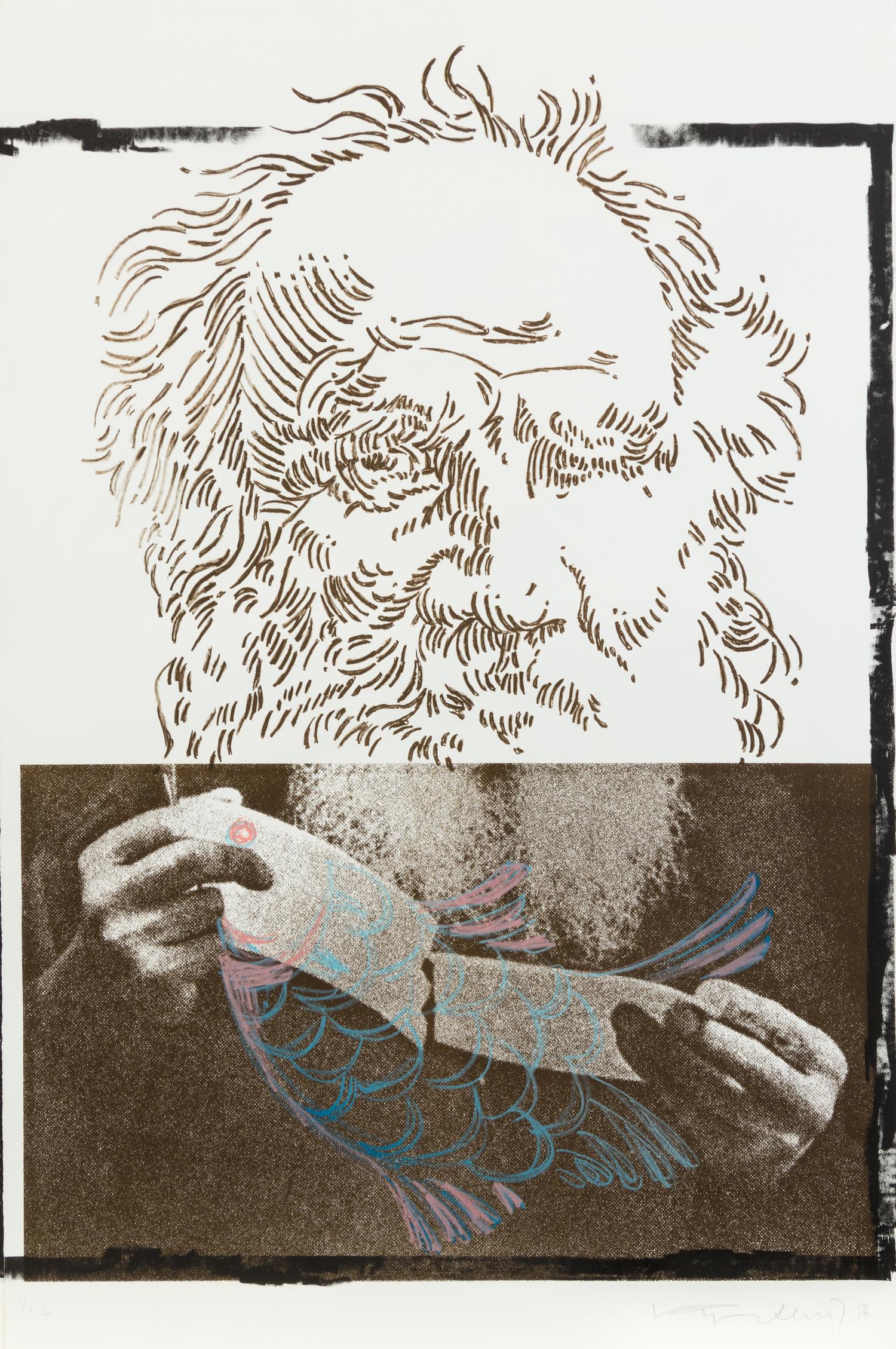 Komar and Melamid, (Russian, 20th Century), 7 prints from Peace I, 1986