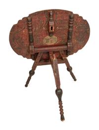 A Dutch Green Painted Tilt Top Table