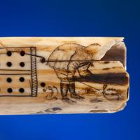 John Octuck (Inuit, 1873-1918) Scrimshawed Cribbage Board