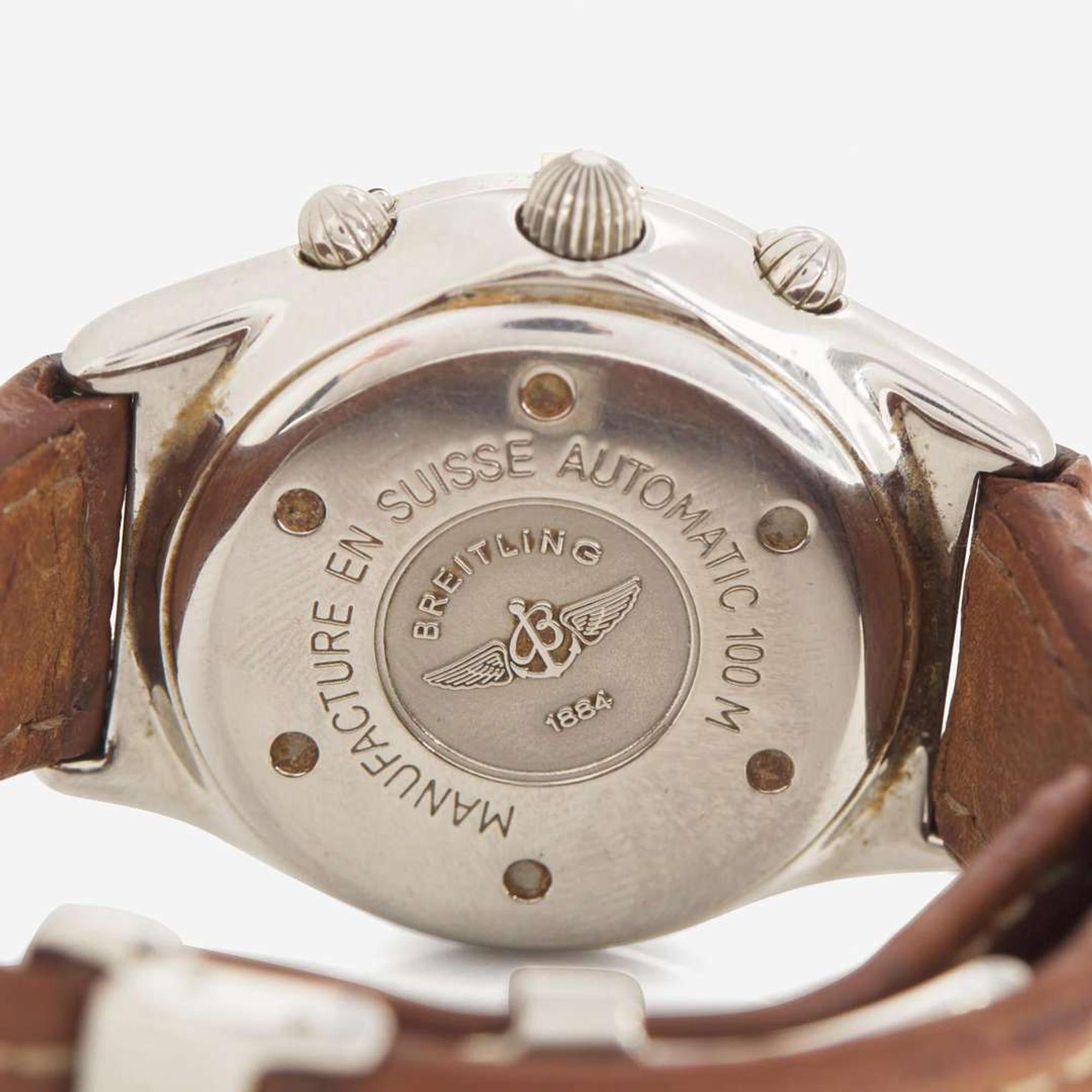 A Stainless Steel Breitling Cockpit Chronograph B30012